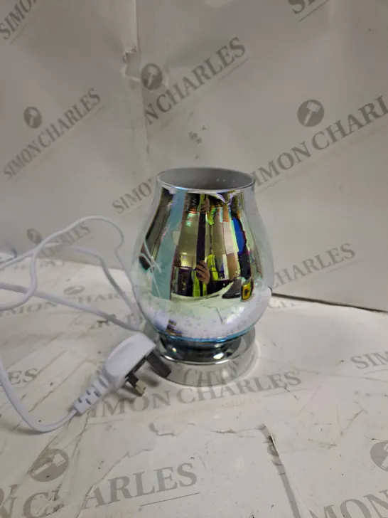 BOXED SENSE AROMA 3D FRAGRANCE WARMER- fireworks silver base 