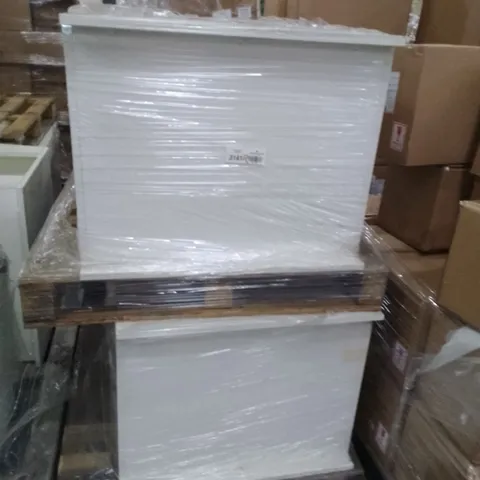 2 PALLETS OF ASSORTED WHITE PAINTED FURNITURE