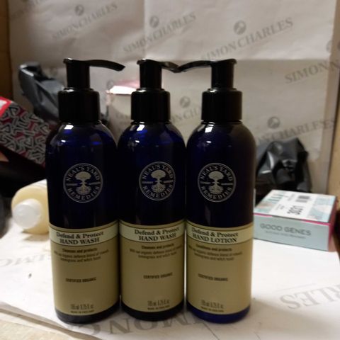 LOT OF 3 NEAL'S YARD REMEDIES DEFEND & PROTECT HAND PRODUCTS