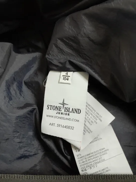 STONE ISLAND JUNIOR PADDED NAVY DOWN JACKET - 4/104 KIDS