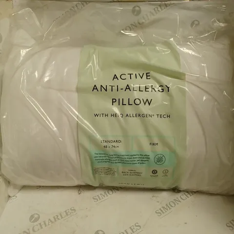 PACKAGED AND SEALED ACTIVE ANTI-ALLERGY PILLOW. 