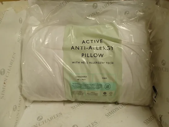 PACKAGED AND SEALED ACTIVE ANTI-ALLERGY PILLOW. 