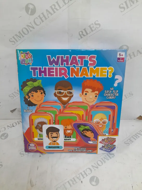 BOX OF APPROX 10 WHAT'S THEIR NAME? BOARD GAME - AGES 5+