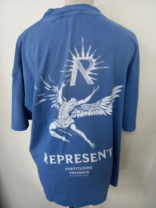 REPRESENT ICARUS T-SHIRT IN BLUE - S