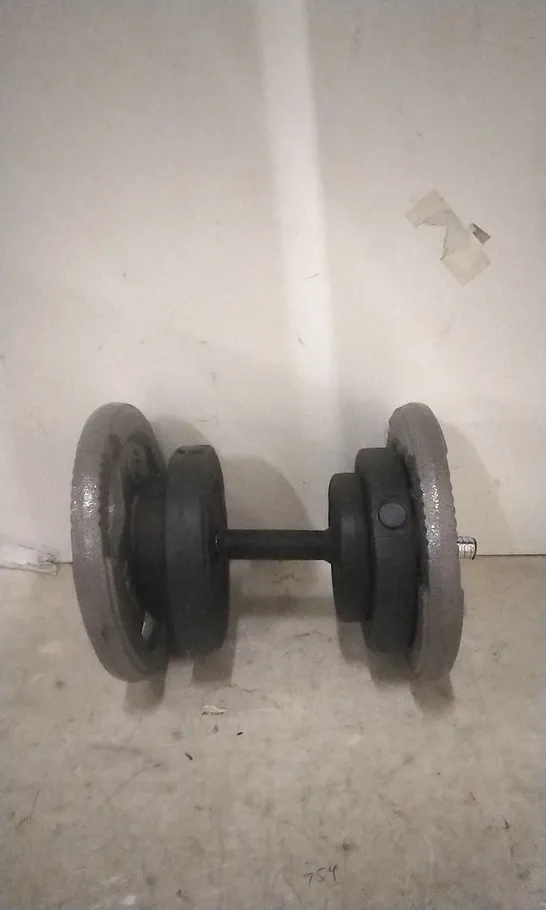 (NO PACKAGING) 27KG DUMBELL