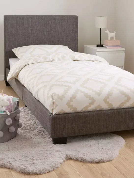 RILEY FABRIC SINGLE BEDFRAME - COLLECTION ONLY RRP £99