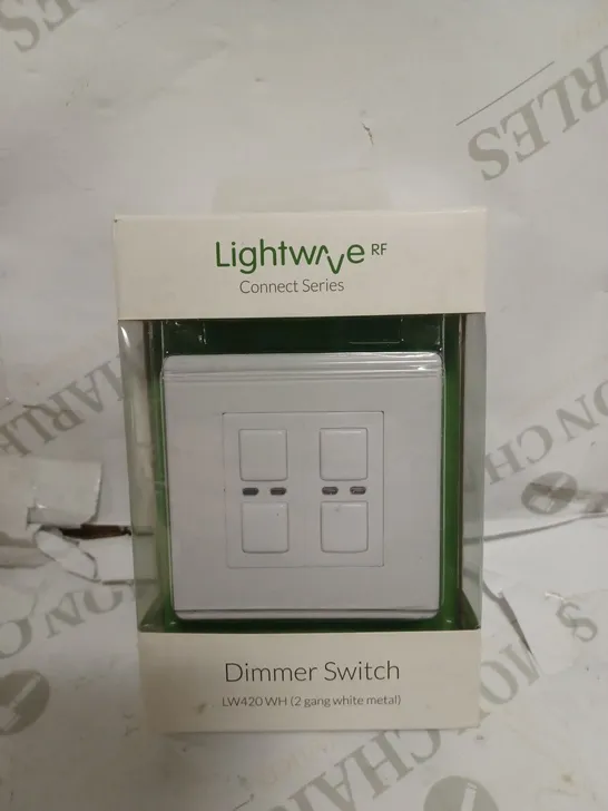 LIGHTWAVE CONNECT SERIES DIMMER SWITCH LW420 WH, 92 GANG WHITE METAL