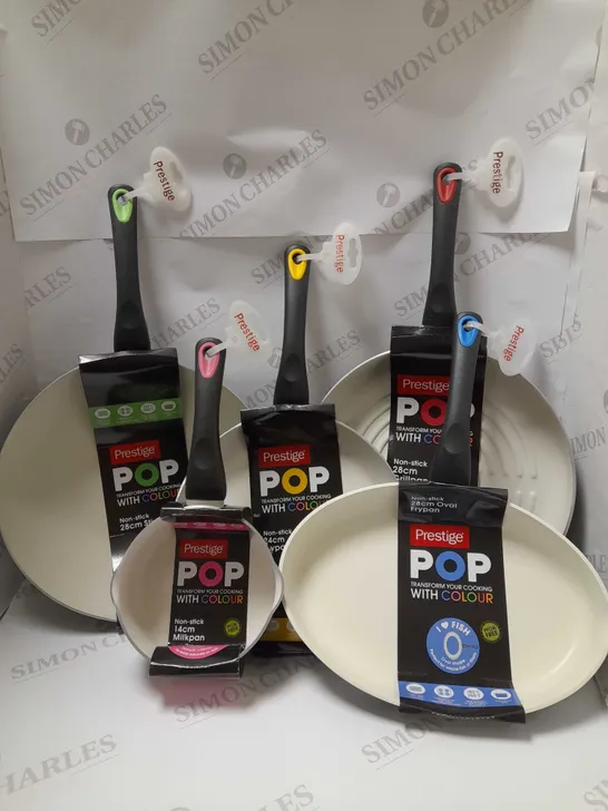 BRAND NEW PRESTIGE POP COOKWARE PAN SET  RRP £90