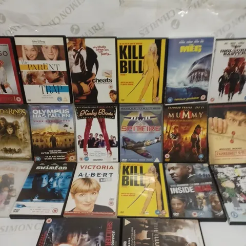 LOT TO CONTAIN 20 X ASSORTED DVD'S & FILMS, FILMS INCLUDE LOTR, KILL BILL, INGLORIOUS BASTARDS ETC 