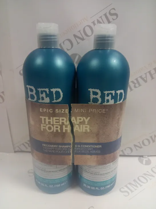 TIGI BED HEAD URBAN ANTIDOTES RECOVERY MOISTURE SHAMPOO AND CONDITIONER APPROX 750ML EACH