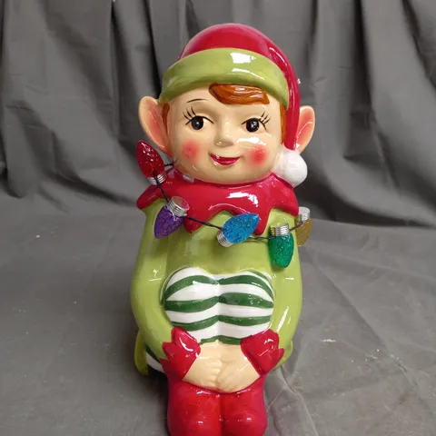 MR CHRISTMAS NOSTALGIC LIGHT UP FIGURE ELF