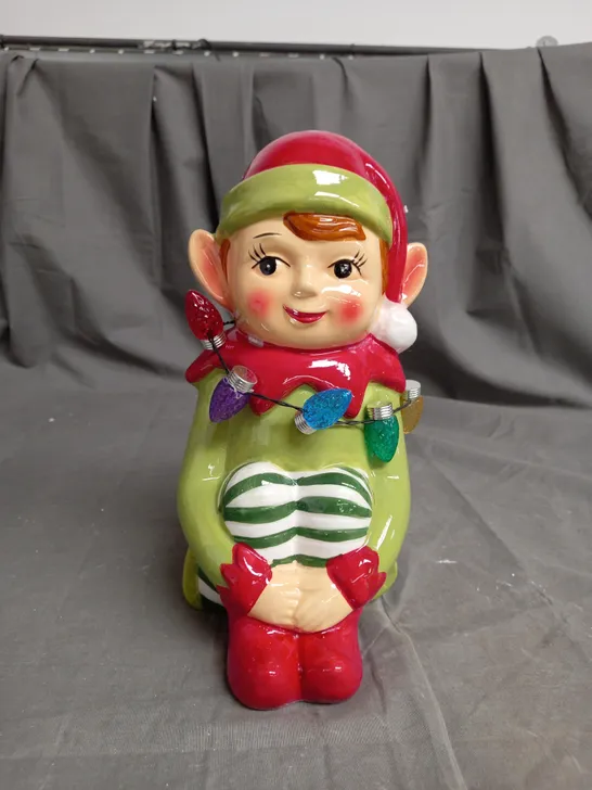 MR CHRISTMAS NOSTALGIC LIGHT UP FIGURE ELF