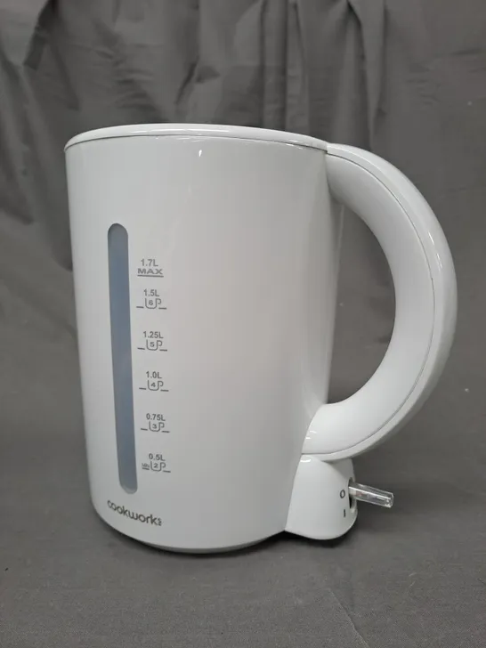 BOXED COOKWORKS WHITE 1.7L KETTLE