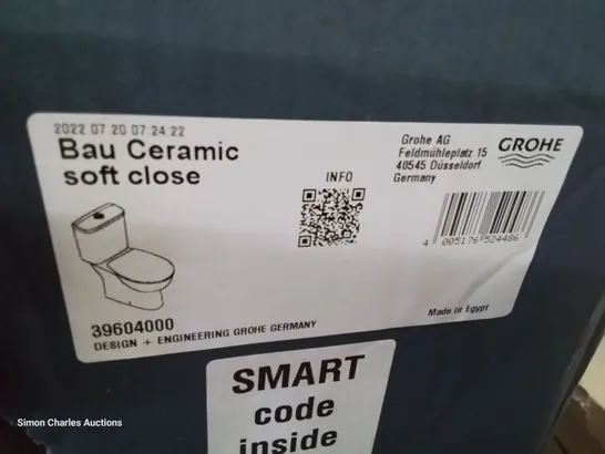 BOXED GROHE BAU CERAMIC SOFT CLOSE WC SET ALL INCLUSIVE