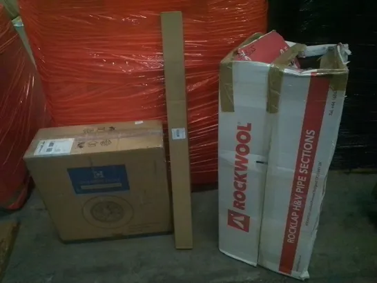 PALLET OF ASSORTED ITEMS TO INCLUDE ANTENNAS, CARPET CLEANERS, FANS, CLOTHES AIRERS, DRYING RACKS ETC