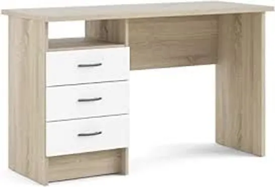 BOXED TVILUM OAK DESK - WHITE 