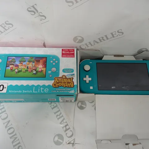 BOXED NINTENDO SWITCH LITE IN TURQUOISE