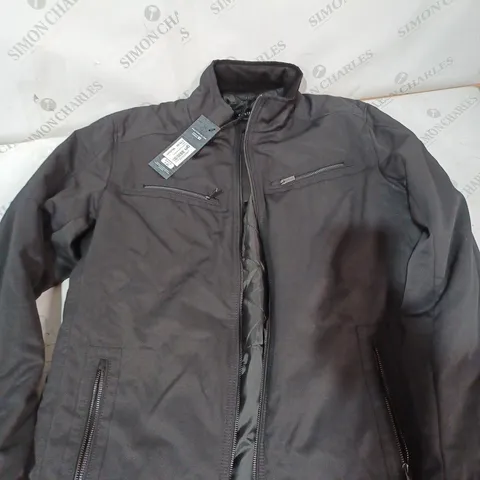 FIRETRAP LANGTON BLACK JACKET - MEDIUM