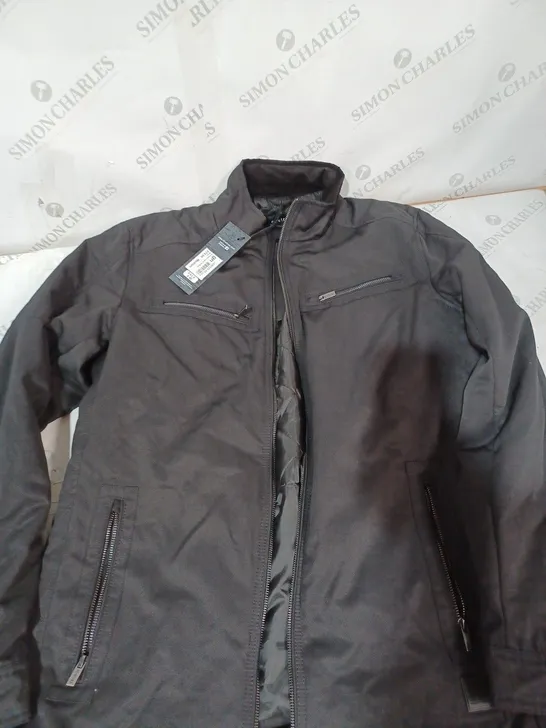 FIRETRAP LANGTON BLACK JACKET - MEDIUM