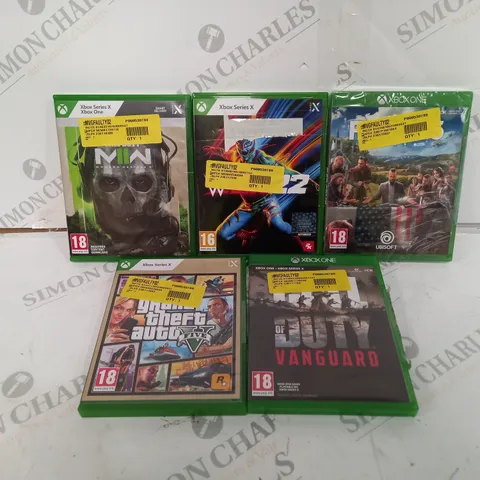 5 ASSORTED XBOX GAMES