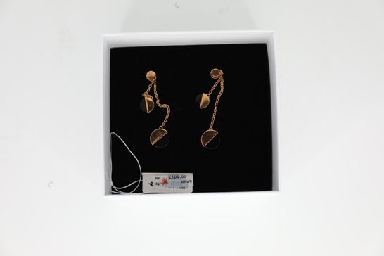 BRAND NEW BOXED CALVIN KLEIN RG AND ONXY SPICY EARRINGS RRP £109