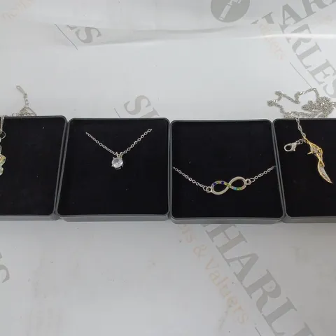 4 X BOXED CLEAR CRYSTAL JEWELLERY PRODUCTS IN VARIOUS DESIGNS 