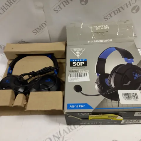 TURTLE BEACH RECON 50P WIRED GAMING HEADSET FOR PS5 & PS4 