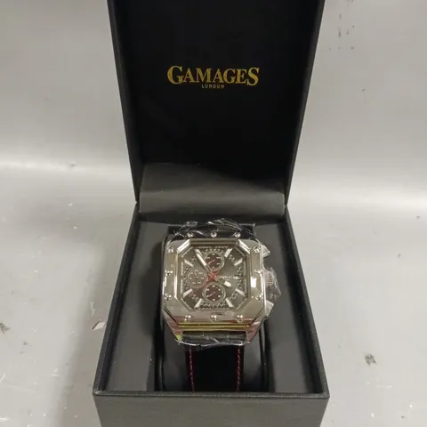 GAMAGES REPUBLIC BLACK DIAL WATCH 