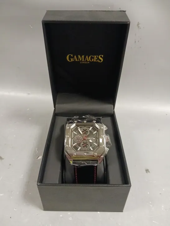 GAMAGES REPUBLIC BLACK DIAL WATCH 