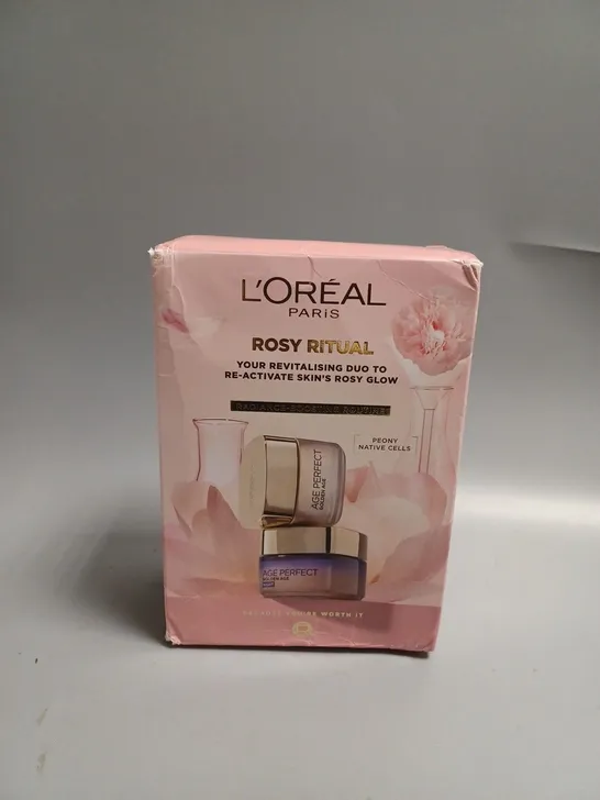 BOXED LOREAL PARIS ROSY RITUAL GIFT SET 