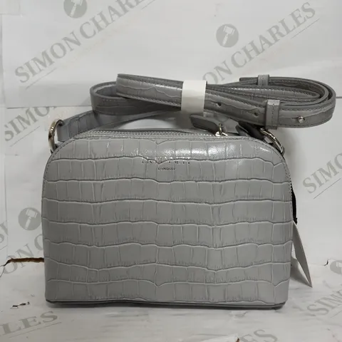 LK BENNETT LIGHT GREY OVER SHOULDER BAG 