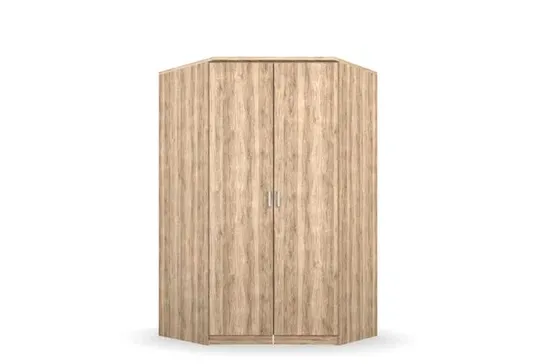 BOXED BREMEN 2 DOOR CORNER WARDROBE (6 PIECES)