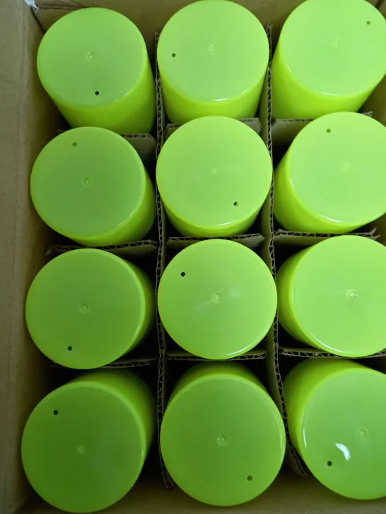 BOX OF 12 X 151 NEON YELLOW SPRAY PAINT 