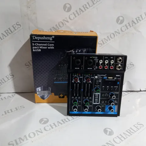 BOXED DEPUSHENG 5-CHANNEL COM PACT MUSICAL MINI MIXER 