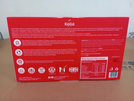 KOLLO HEALTH PREMIUM MARINE LIQUID COLLAGEN 14 SACHETS PER BOX