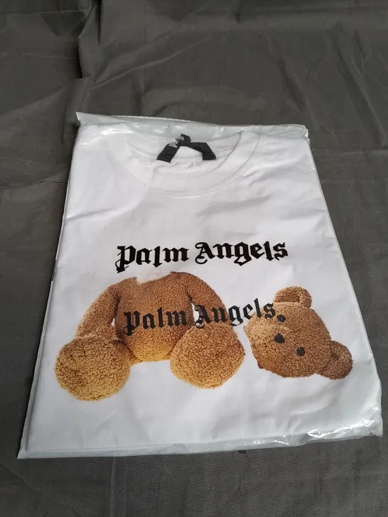 PALM ANGELS WHITE T-SHIRT SIZE S 