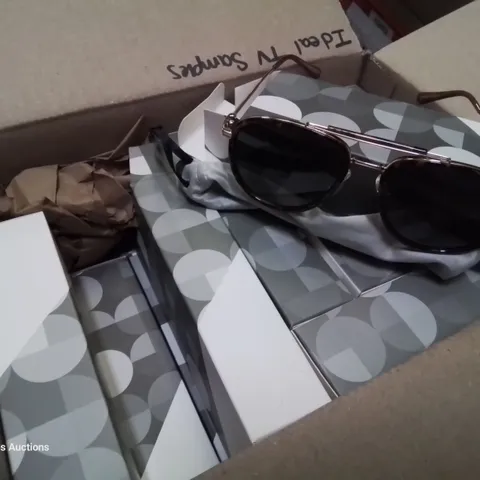 BOX OF APPROXIMATELY 16 ASSORTED PAIRS OF SUNGLASSES