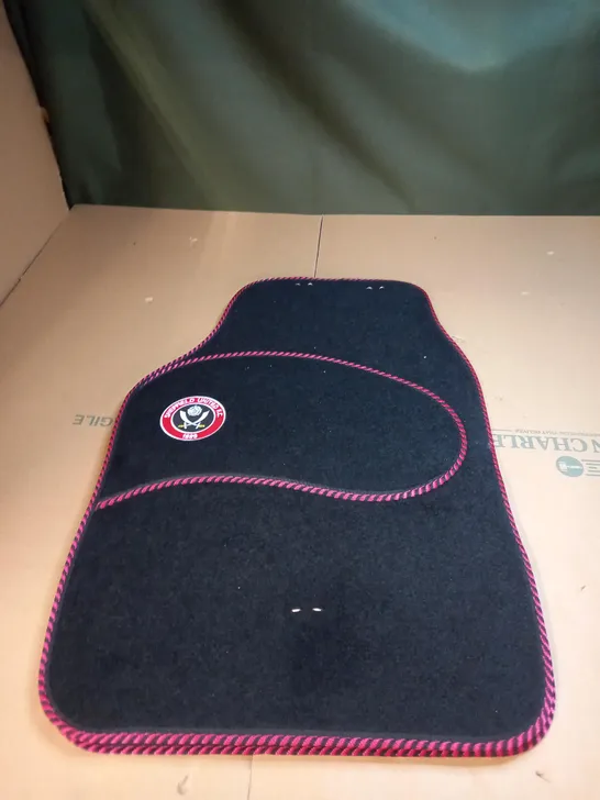 SET OF 2 SHEFIELD UNITED CAR MATS 