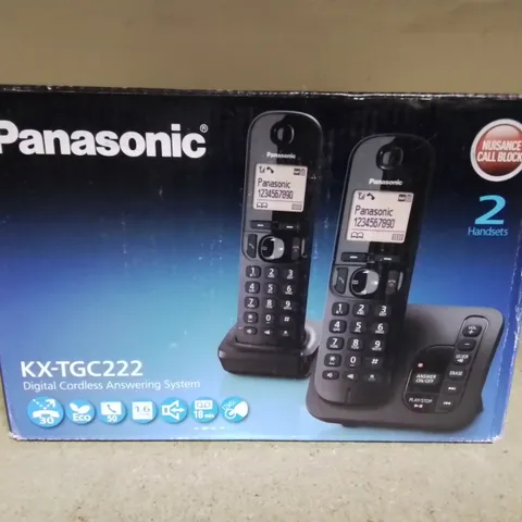 LOT OF 10 BOXED PANASONIC KX-TGC222 TWO-HANDSET DIGITAL CORDLESS PHONES