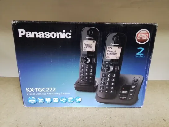 LOT OF 10 BOXED PANASONIC KX-TGC222 TWO-HANDSET DIGITAL CORDLESS PHONES