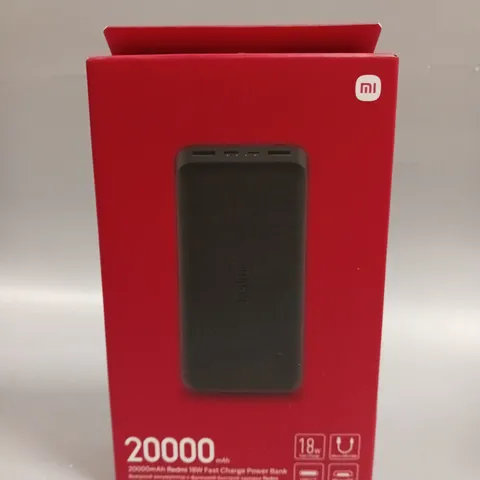 BOXED SEALED REDMI 18W FAST CHARGE POWER BANK - 20000MAH 