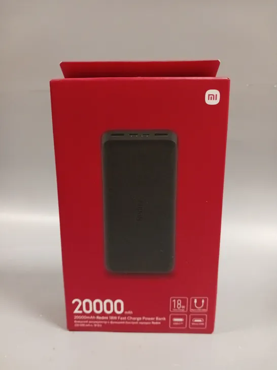 BOXED SEALED REDMI 18W FAST CHARGE POWER BANK - 20000MAH 