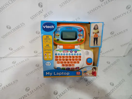 BOXED VTECH 'MY LAPTOP' WITH LCD SCREEN, 30 LEARNING ACTIVITIES AND 40 MELODIES