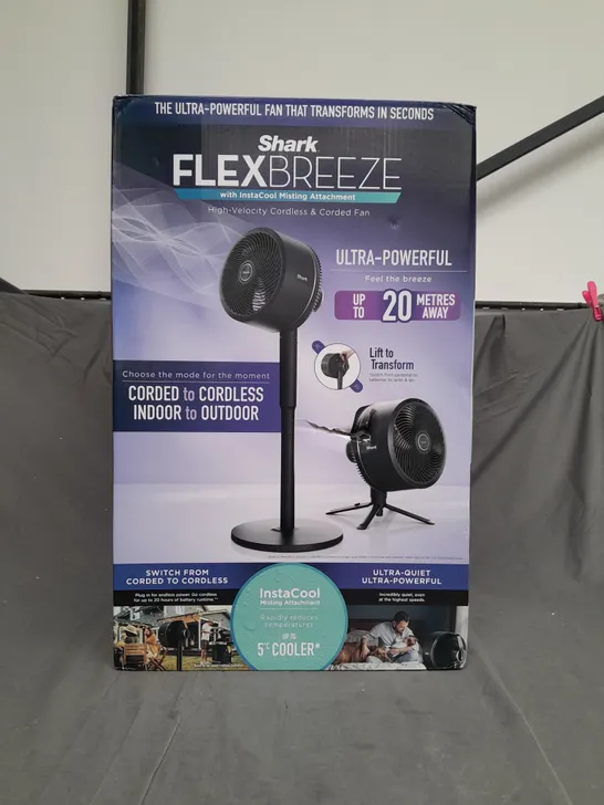 BOXED SHARK FLEXBREEZE PORTABLE FAN FA220UK