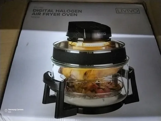 BOXED 1.7L HALOGEN AIR FRYER BLACK