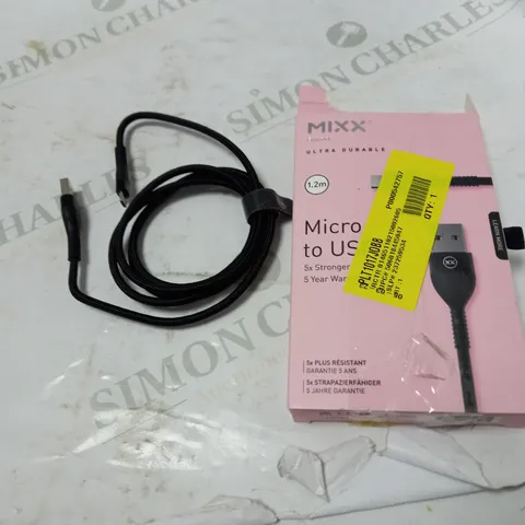 MIXX MICRO TO USB ULTRA DURABLE 1.2M WIRE