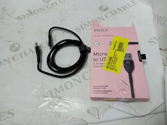 MIXX MICRO TO USB ULTRA DURABLE 1.2M WIRE