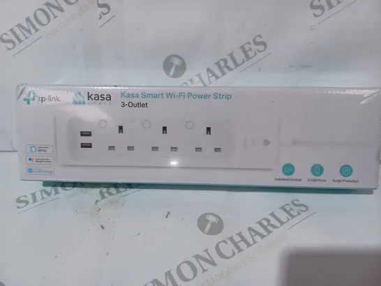 BOXED KASA SMART 3-OUTLET WI-FI POWER STRIP