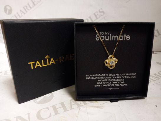 TALIA-RAE SOULMATE 14CT GOLD PLATED NECKLACE