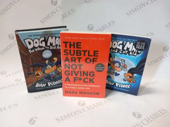 THREE ASSORTED BOOKS TO INCLUDE; DOGMAN